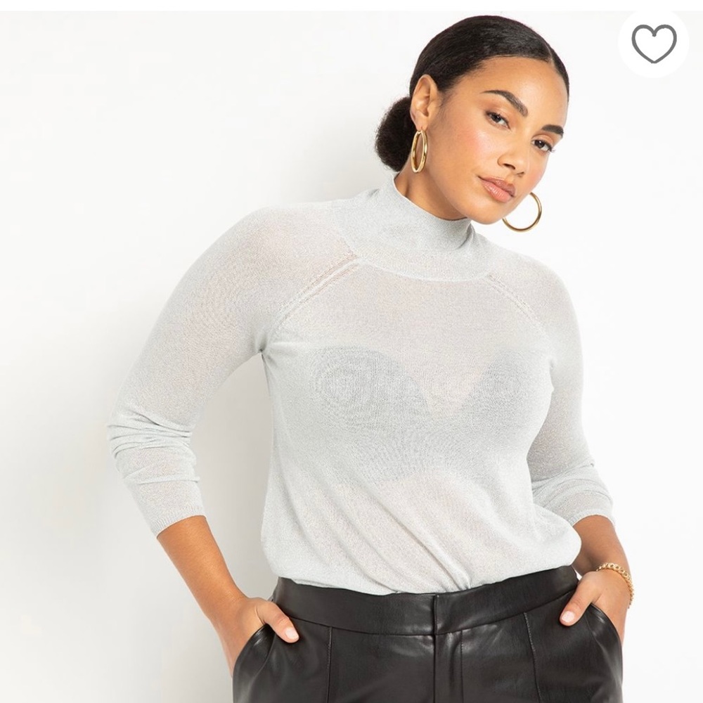 Eloquii sparkle knit sweater. Size 14/16.